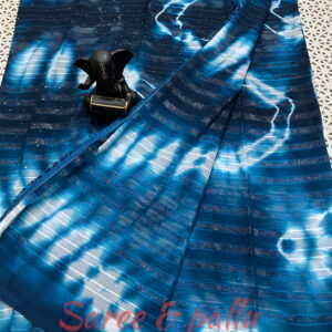 Chiffon Georgette Sarees with Computer Work Blouse