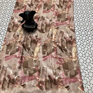 Lightweight Floral Print Soft Silk Saree with Subtle Border